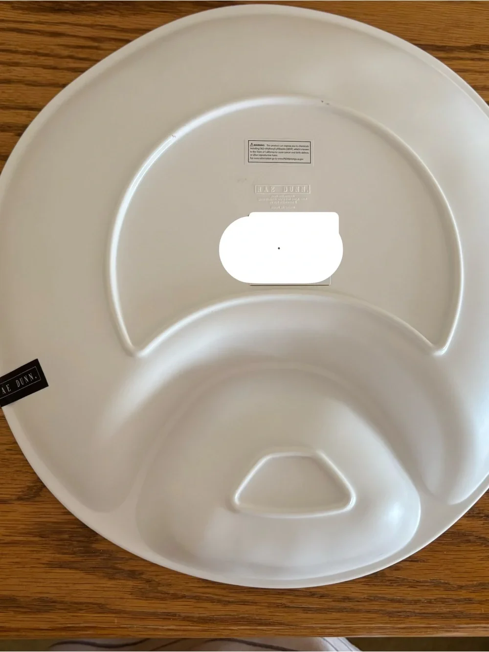Rae Dunn White 'Chips & Dip' Melamine Serving Platter